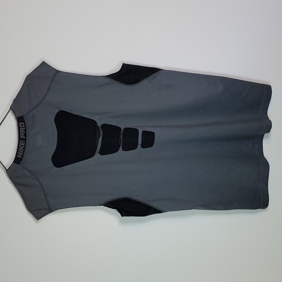 Nike fit pro large black and grey athletic jersey - Picture 4 of 6